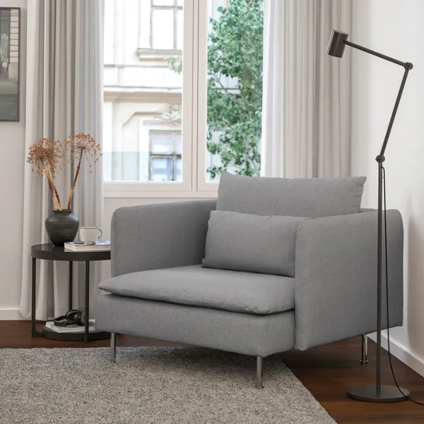 Fotoliu Ikea Soderhamn/Tonerud Inox Gray photo 2 Fotoliu Ikea Soderhamn/Tonerud Inox Gray photo 2