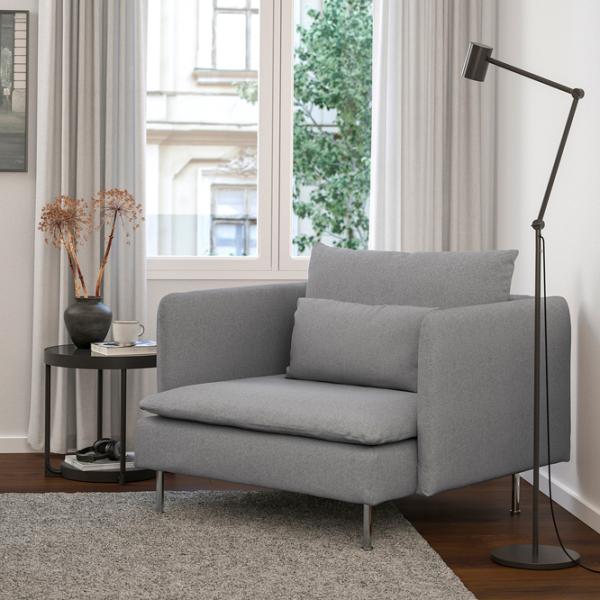 Fotoliu Ikea Soderhamn/Tonerud Inox Gray photo 2 Fotoliu Ikea Soderhamn/Tonerud Inox Gray photo 2
