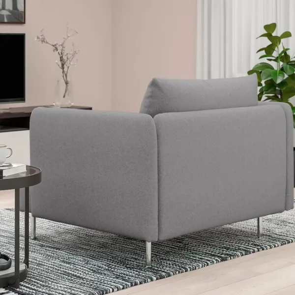 Fotoliu Ikea Soderhamn/Tonerud Inox Gray photo 3 Fotoliu Ikea Soderhamn/Tonerud Inox Gray photo 3