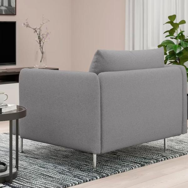 Fotoliu Ikea Soderhamn/Tonerud Inox Gray photo 3 Fotoliu Ikea Soderhamn/Tonerud Inox Gray photo 3