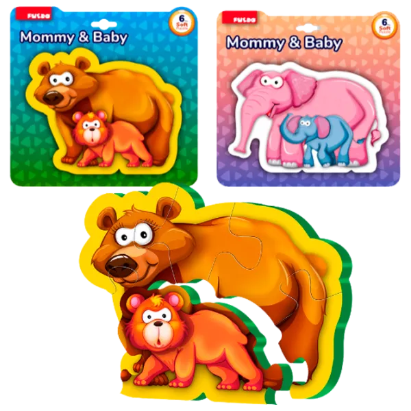 Магнитный пазл Puedo Mommy & Baby 3+/ Количество деталей: 6 photo 1