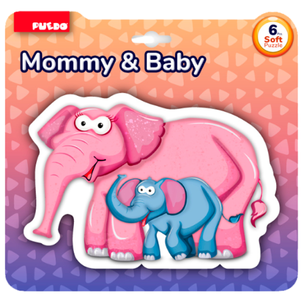Магнитный пазл Puedo Mommy & Baby 3+/ Количество деталей: 6 photo 2