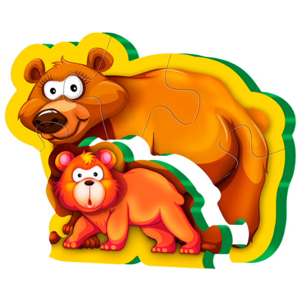 Магнитный пазл Puedo Mommy & Baby 3+/ Количество деталей: 6 photo 3
