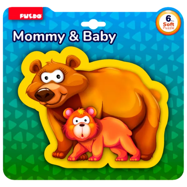 Магнитный пазл Puedo Mommy & Baby 3+/ Количество деталей: 6 photo 4