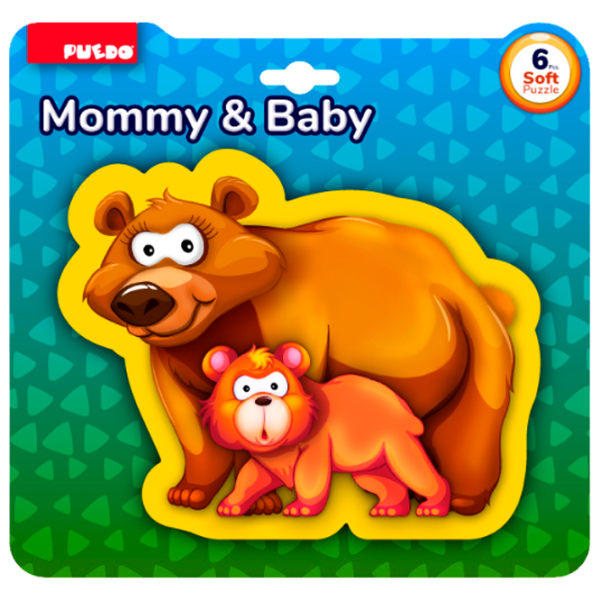Магнитный пазл Puedo Mommy & Baby 3+/ Количество деталей: 6 photo 4