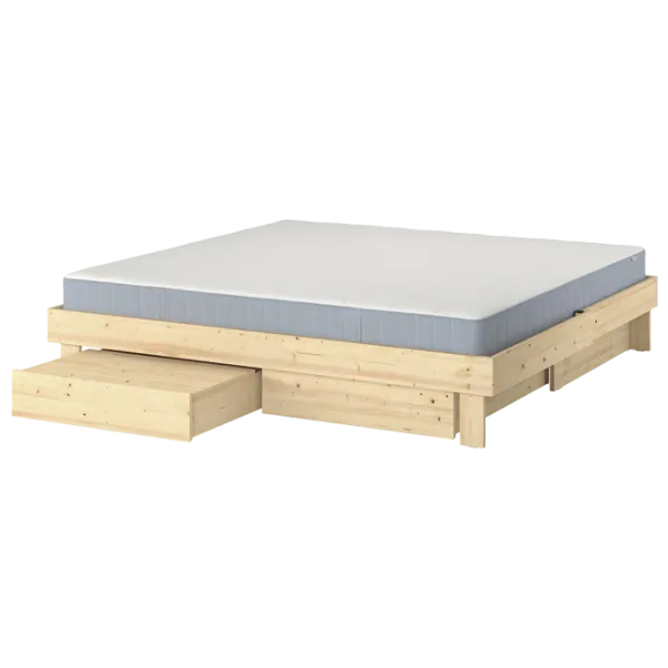 Кровать Ikea Glamberget/Vesteroy Extra 160 x 200 см / Массив / Wood photo 1