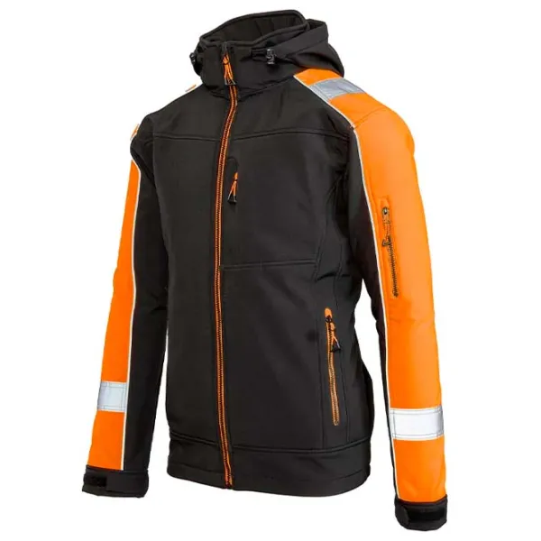 Hanorac de lucru unisex BENEFIT Rival Softshell Black / 320 g/m2 photo 3