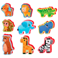 Puzzle 2D Puedo Safari Animals 3+/ Numărul de piese: 18 photo 2