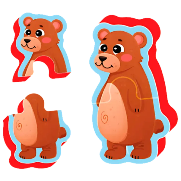 Puzzle 2D Puedo Safari Animals 3+/ Numărul de piese: 18 photo 3