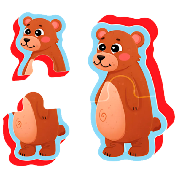 Puzzle 2D Puedo Safari Animals 3+/ Numărul de piese: 18 photo 3