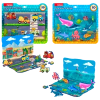 Puzzle 3D Puedo Dynamic Puzzle 3+/ Numărul de piese: 17