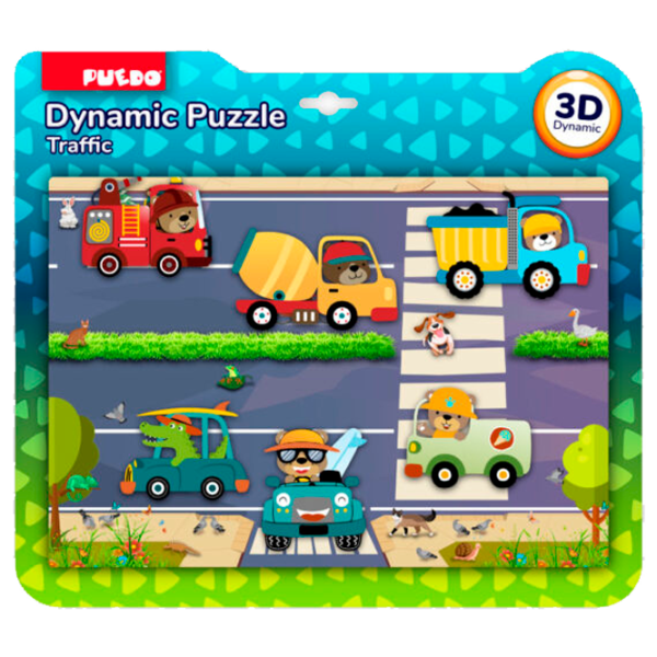 Puzzle 3D Puedo Dynamic Puzzle 3+/ Numărul de piese: 17 photo 2