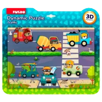 Пазл 3D Puedo Dynamic Puzzle 3+/ Количество деталей: 17 photo 2