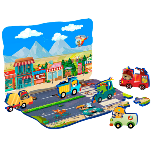 Puzzle 3D Puedo Dynamic Puzzle 3+/ Numărul de piese: 17 photo 5