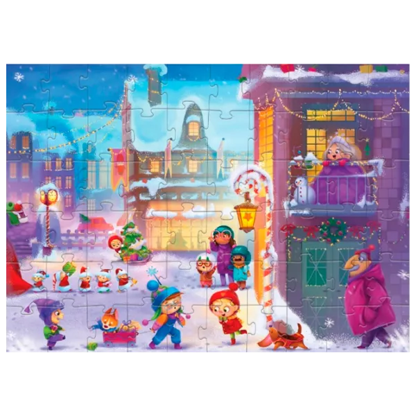 Puzzle 2D DoDo Holiday Town 4+/ Numărul de piese: 60 photo 1