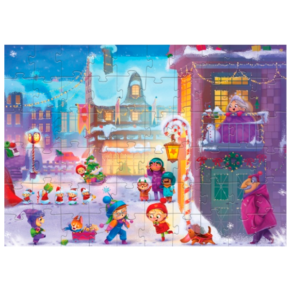 Puzzle 2D DoDo Holiday Town 4+/ Numărul de piese: 60 photo 1