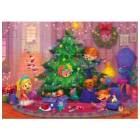Puzzle 2D DoDo Christmas Preparations 4+/ Numărul de piese: 60
