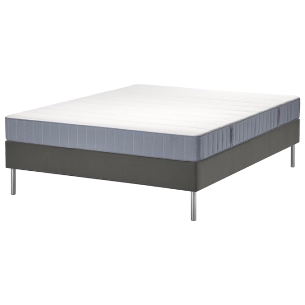 Кровать Ikea Lyngor/Vesteroy/Bjorli Extra 180 x 200 см / Массив / Серый photo 1