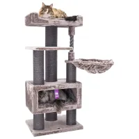 Когтеточка для кошек Petrebels Lucky Bastards Parklane  / Напольная / Cappuccino