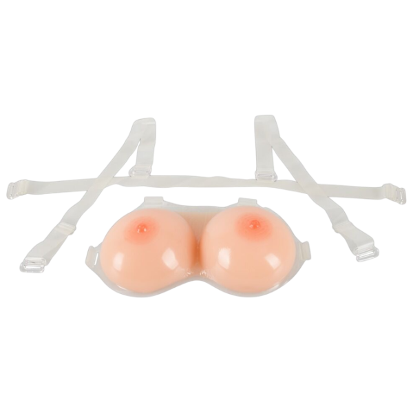 Бюстгальтер с сиськами Cottelli Silicone Breasts with Straps Светлая кожа photo 2