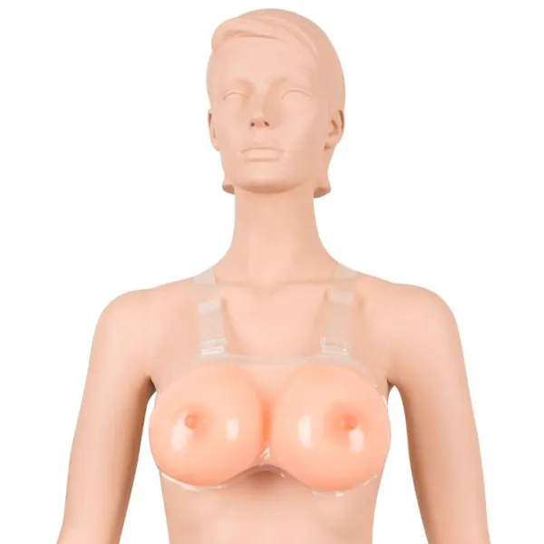 Бюстгальтер с сиськами Cottelli Silicone Breasts with Straps Светлая кожа photo 7