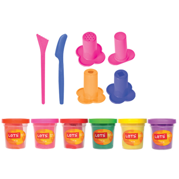 Set de plastilină Lets 40648 Multicolor / 3+ photo 2 Set de plastilină Lets 40648 Multicolor / 3+ photo 2