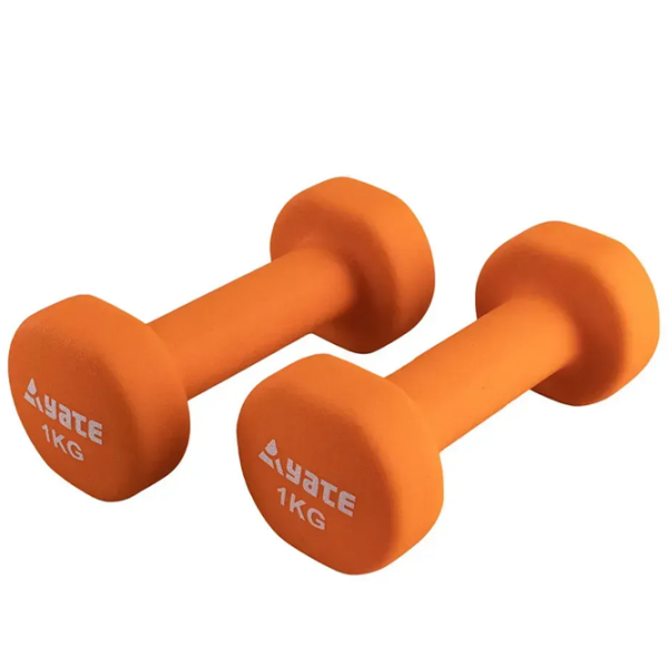 Набор гантелей Yate Neoprene Coated Dumbbells 4 кг / Количество в наборе - 2 photo 1