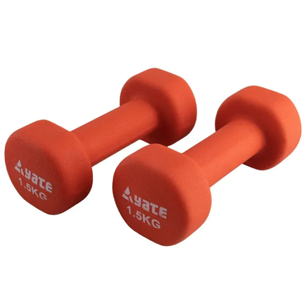 Набор гантелей Yate Neoprene Coated Dumbbells 3 кг / Количество в наборе - 2 photo 1