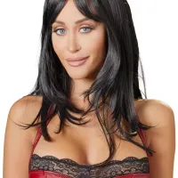 Perucă Cottelli Wig Long Black photo 3