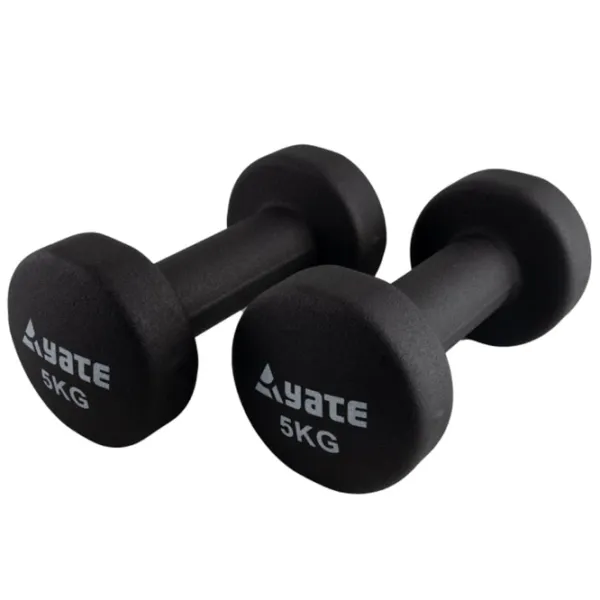 Набор гантелей Yate Neoprene Coated Dumbbells 10 кг / Количество в наборе - 2 photo 1