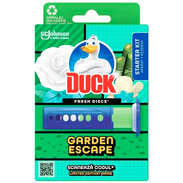 Odorizant de toaletă Duck Garden Escape 0.036l photo 1