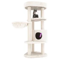 Когтеточка для кошек Petrebels Kings & Queens Charlotte  / Напольная / Кремовый