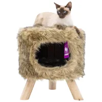 Когтеточка для кошек Petrebels Kings & Queens Victoria  / Напольная / Коричневый