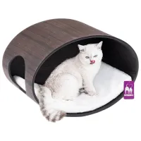 Когтеточка для кошек Petrebels Wall of Rebels Oval Office  / Напольная / Венге