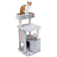 Когтеточка для кошек Petrebels Little Rebels Little Rock   / Напольная / Серый