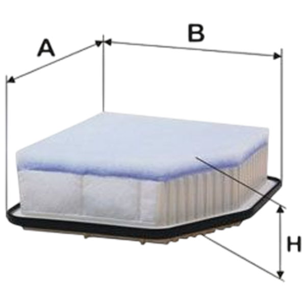 Filtru de aer Wix Filters WA9553 WX-WA9553 photo 1 Filtru de aer Wix Filters WA9553 WX-WA9553 photo 1