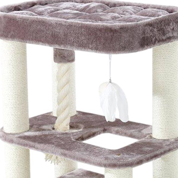 Когтеточка для кошек Petrebels Sweet Petit Villa  / Напольная / Cappuccino photo 2 Когтеточка для кошек Petrebels Sweet Petit Villa  / Напольная / Cappuccino photo 2