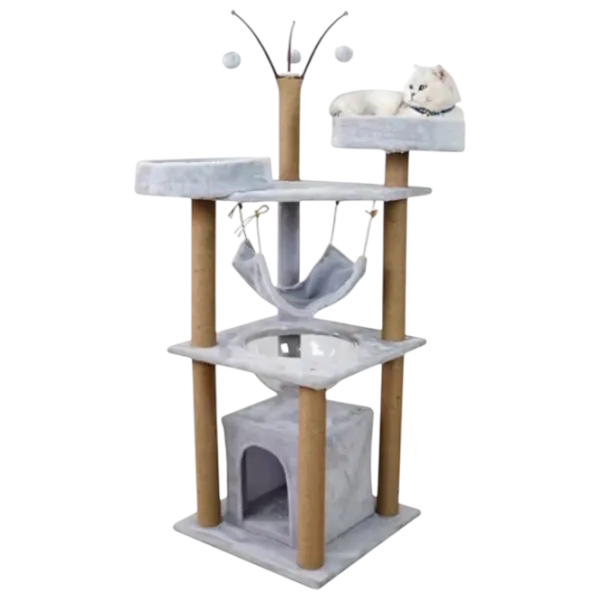 Когтеточка для кошек Cat Tree 015   / Напольная / Grey photo 1