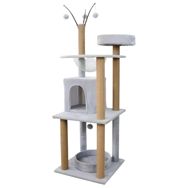 Когтеточка для кошек Cat Tree 523  / Напольная / Серый photo 1