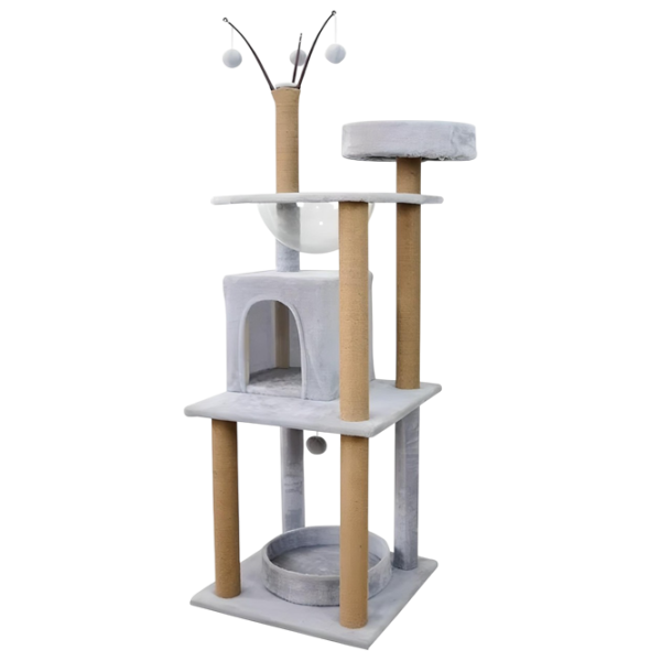 Когтеточка для кошек Cat Tree 523  / Напольная / Серый photo 1