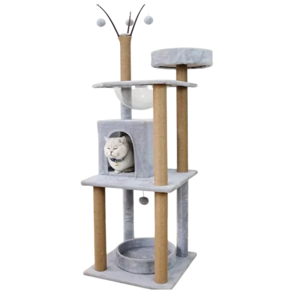 Когтеточка для кошек Cat Tree 523  / Напольная / Серый photo 2