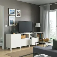 Тумба под телевизор Ikea Besta 74 x 240 x 42см / МДФ photo 3