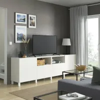 Тумба под телевизор Ikea Besta 74 x 240 x 42см / МДФ photo 4