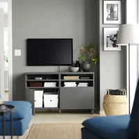 Тумба под телевизор Ikea Besta 74 x 120 x 42см / ДСП photo 6