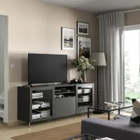 Тумба под телевизор Ikea Besta 74 x 180 x 42см / ДСП photo 2
