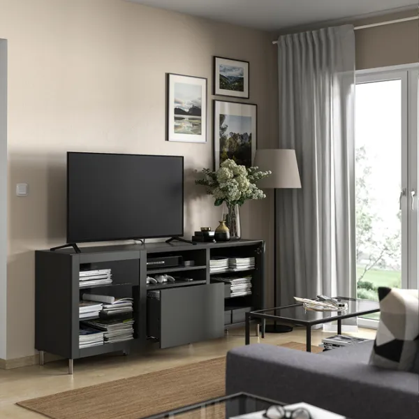Тумба под телевизор Ikea Besta 74 x 180 x 42см / ДСП photo 3 Тумба под телевизор Ikea Besta 74 x 180 x 42см / ДСП photo 3