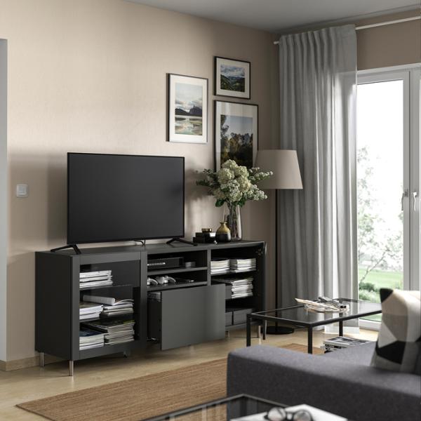 Тумба под телевизор Ikea Besta 74 x 180 x 42см / ДСП photo 3 Тумба под телевизор Ikea Besta 74 x 180 x 42см / ДСП photo 3