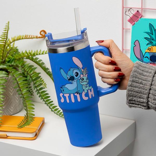 Sticlă pentru apă Paladone Stitch Blue photo 2