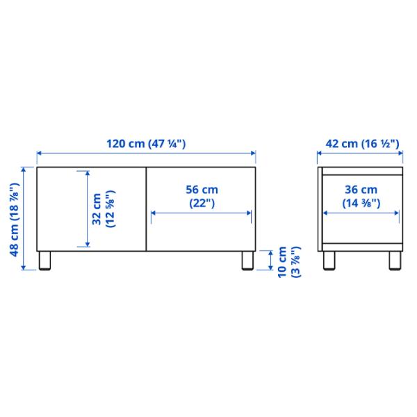 Comodă TV Ikea Besta 48 x 120 x 42 / PAL photo 2 Comodă TV Ikea Besta 48 x 120 x 42 / PAL photo 2