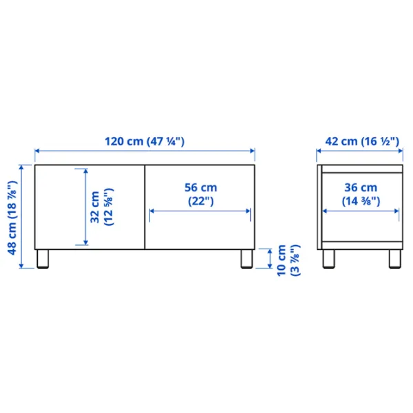 Comodă TV Ikea Besta 48 x 120 x 42 / MDF photo 4